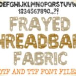 Frayed Threadbare Fabric Font - Featured Image