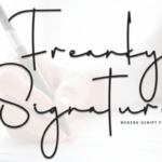 Freanky Signature Font - Featured Image