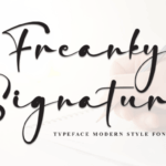 Freanky Signature Font - Featured Image