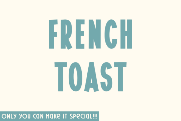 French Toast Font - Featured Image
