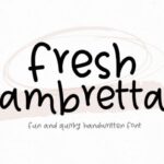 Fresh Ambretta Font - Featured Image