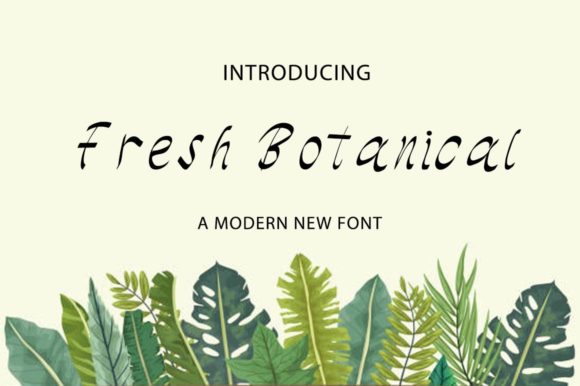 Fresh Botanical Font - Featured Image