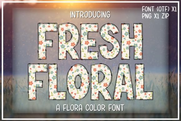 Fresh Floral Font - Featured Image