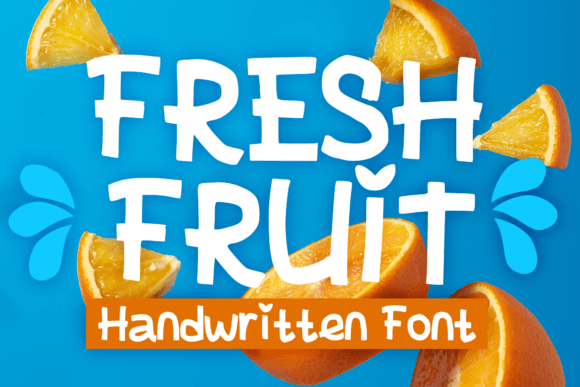 Fresh Fruit Font - Featured Image