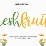 Fresh Fruits Font - Featured Image