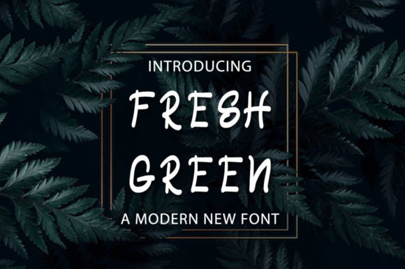 Fresh Green Font - Featured Image