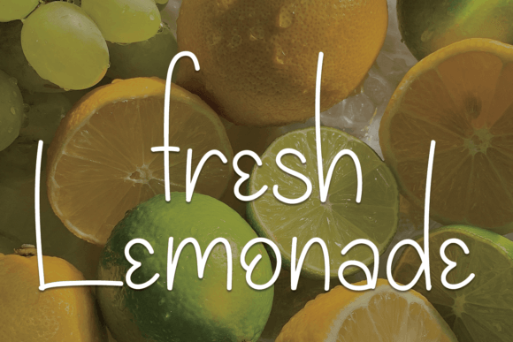 Fresh Lemonade Font - Featured Image