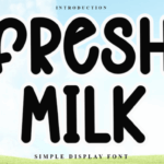 Fresh Milk Font - Featured Image