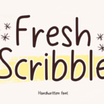 Fresh Scribble Font - Featured Image