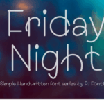 Friday Night Font - Featured Image
