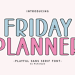 Friday Planner Font - Featured Image