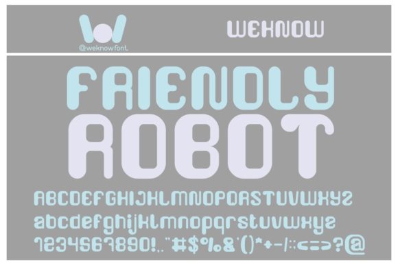 Friendly Robot Font - Featured Image