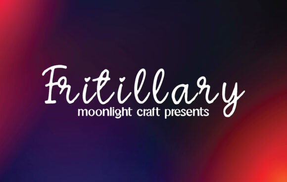 Fritillary Font - Featured Image