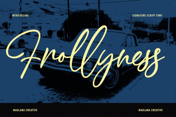 Frollyness Font - Featured Image