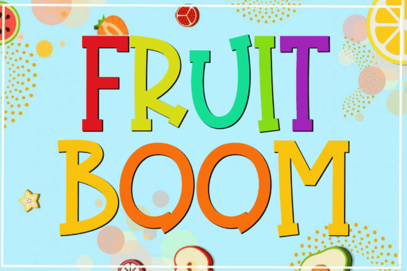 Fruit Boom Font - Featured Image