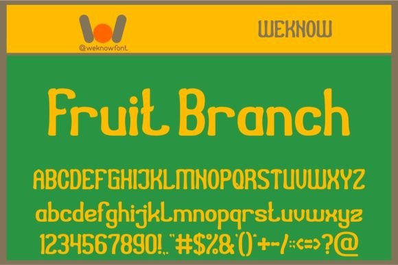 Fruit Branch Font - Featured Image