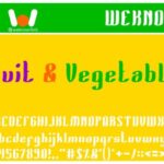 Fruit and Vegetables Font - Featured Image