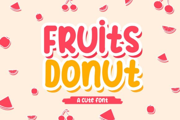 Fruits Donut Font - Featured Image