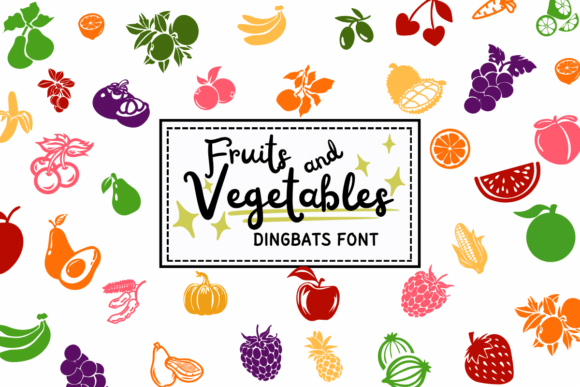 Fruits and Vegetables Font - Featured Image