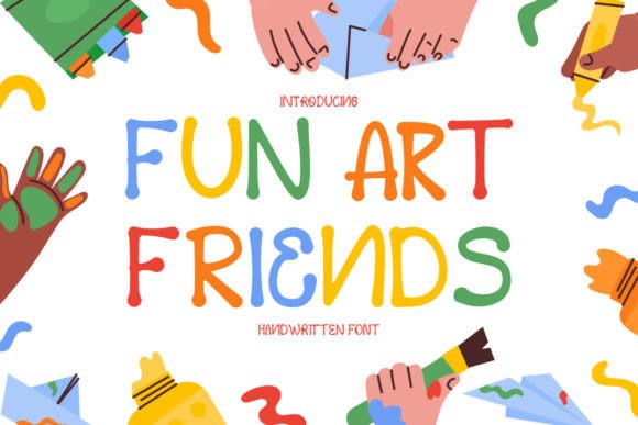 Fun Art Friends Font - Featured Image