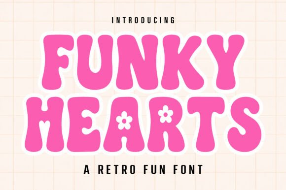 Funky Hearts Font - Featured Image