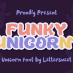 Funky Unicorn Font - Featured Image