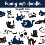 Funny Cat Doodle Font - Featured Image