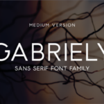 Gabriely Medium Font - Featured Image