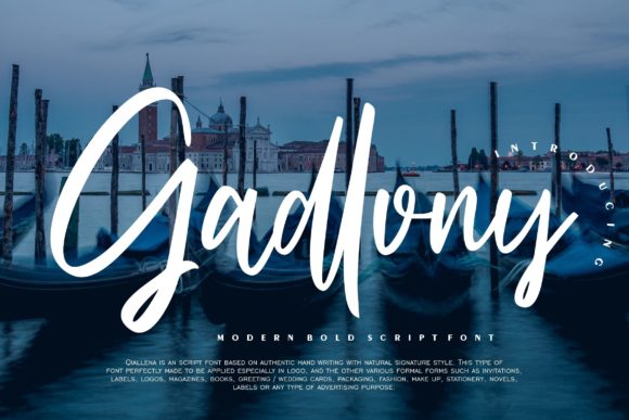 Gadlony Font - Featured Image
