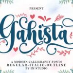 Gahista Font - Featured Image