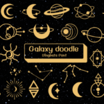 Galaxy Doodle Font - Featured Image