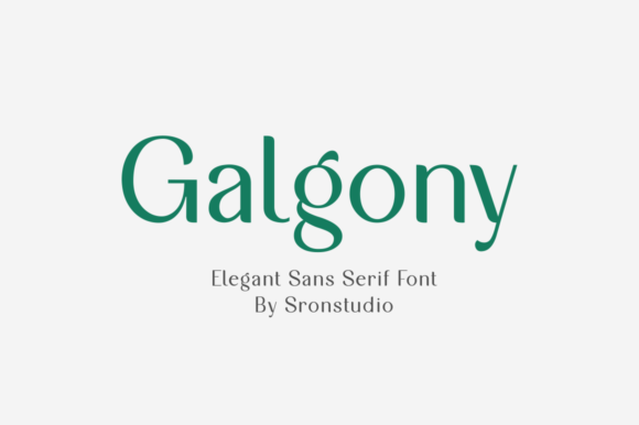 Galgony Font - Featured Image