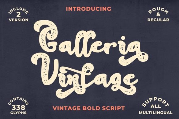 Galleria Vintage Font - Featured Image