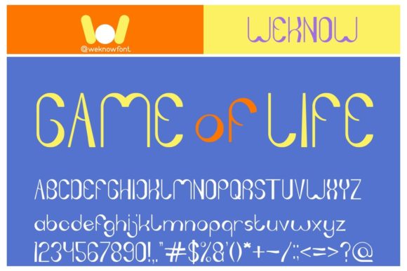 Game of Life Font - Featured Image