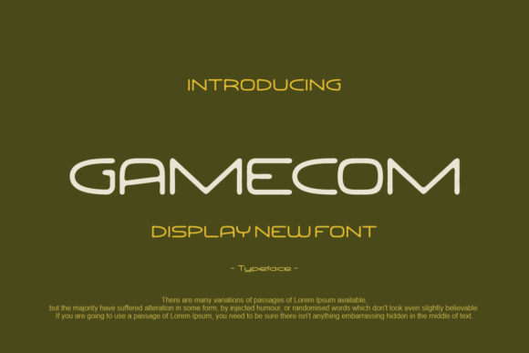 Gamecom Font - Featured Image