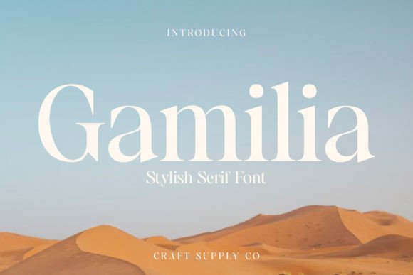 Gamilia Font - Featured Image
