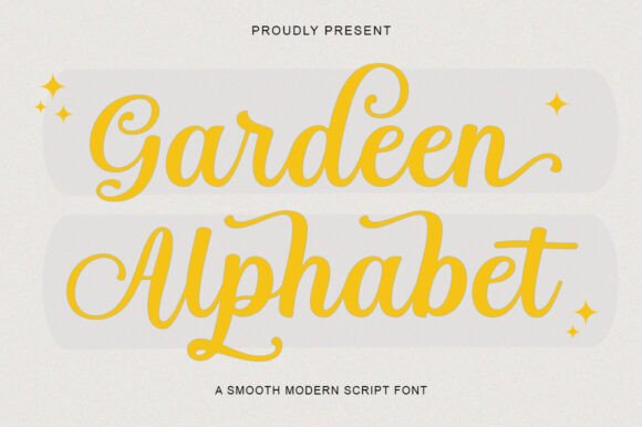 Garden Alphabet Font - Featured Image