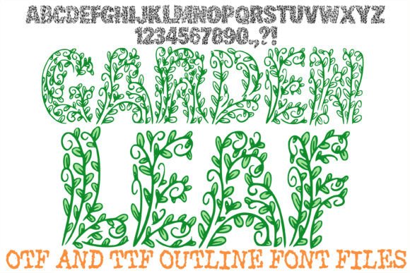 Garden Leaf Font - Featured Image