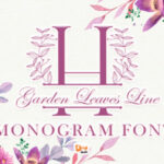 Garden Leaves Line Font - Featured Image