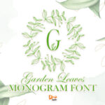 Garden Leaves Monogram Font - Featured Image