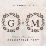 Garden Monogram Font - Featured Image