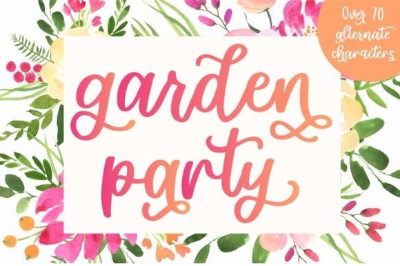 Garden Party Font - Featured Image