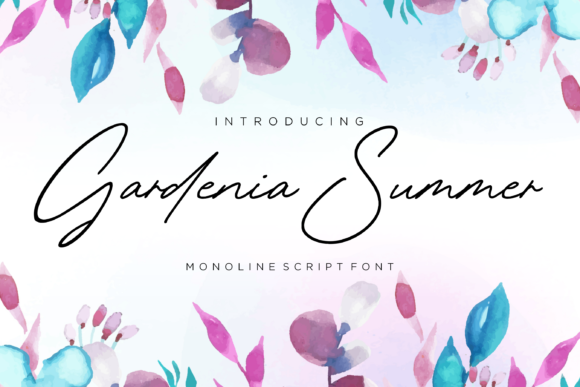 Gardenia Summer Font - Featured Image