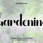 Gardening Font - Featured Image