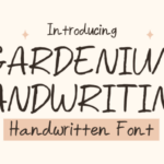 Gardenium Handwriting Font - Featured Image