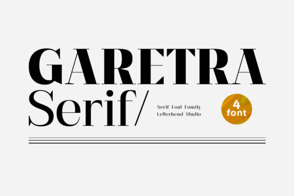 Garetra - Serif Family Font - Featured Image