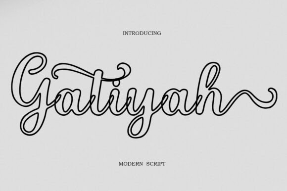 Gatiyah Font - Featured Image
