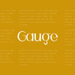 Gauge Font - Featured Image