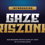 Gaze Riszonk Font - Featured Image