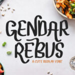 Gendar Rebus Font - Featured Image